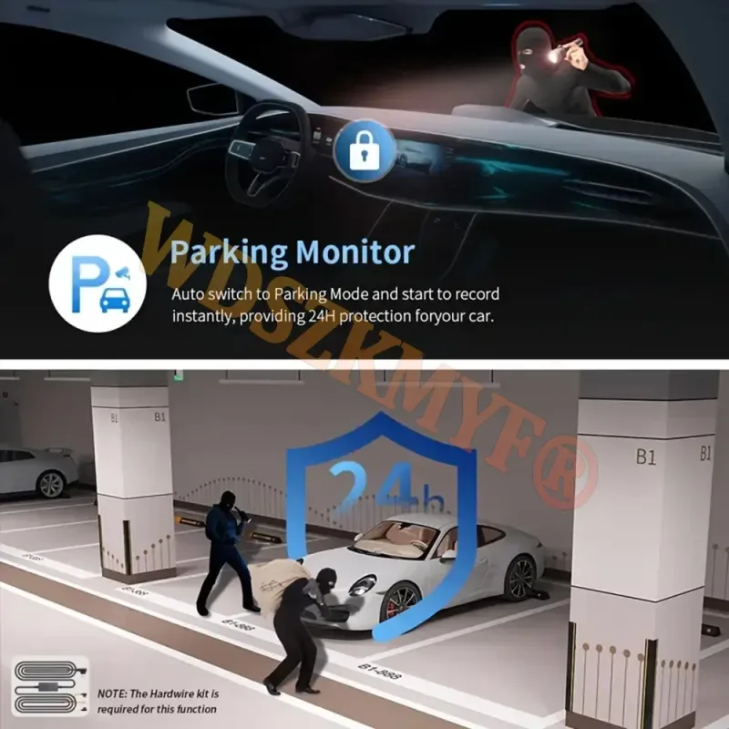 360° 4-Camera Car DVR with WiFi 6