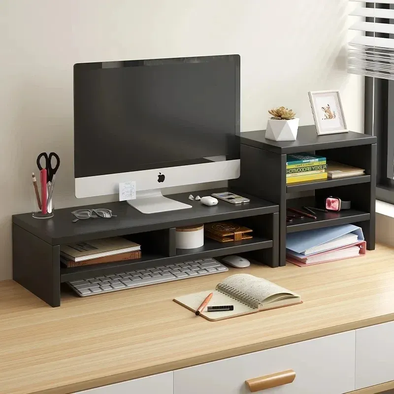 Ergonomic Monitor Riser Stand with Storage 6