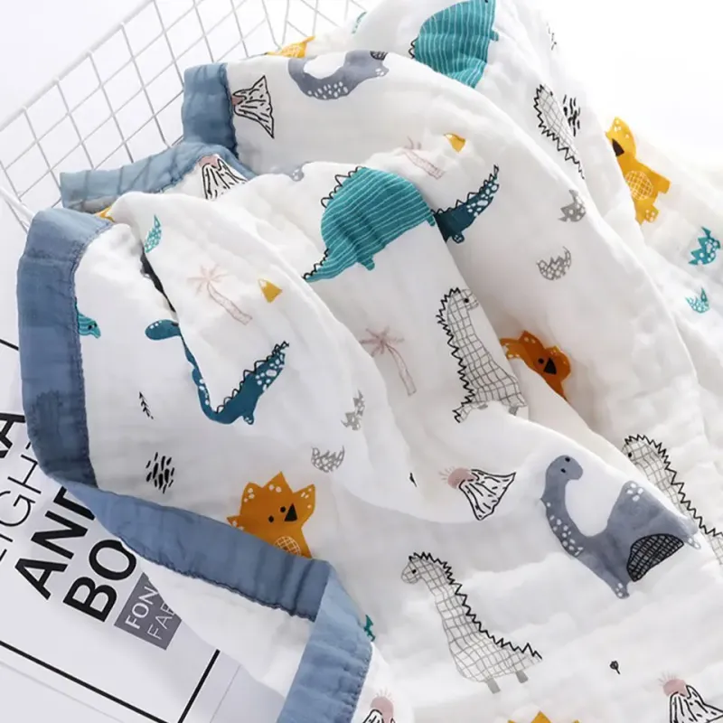 6-Layer Cotton Gauze Baby Blanket 2
