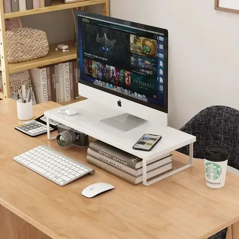 Monitor Stand Riser with Storage Rack 3