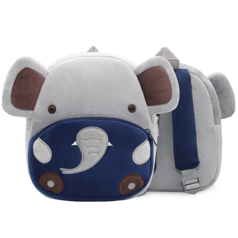 Cartoon Plush Animal Kids Backpack 3