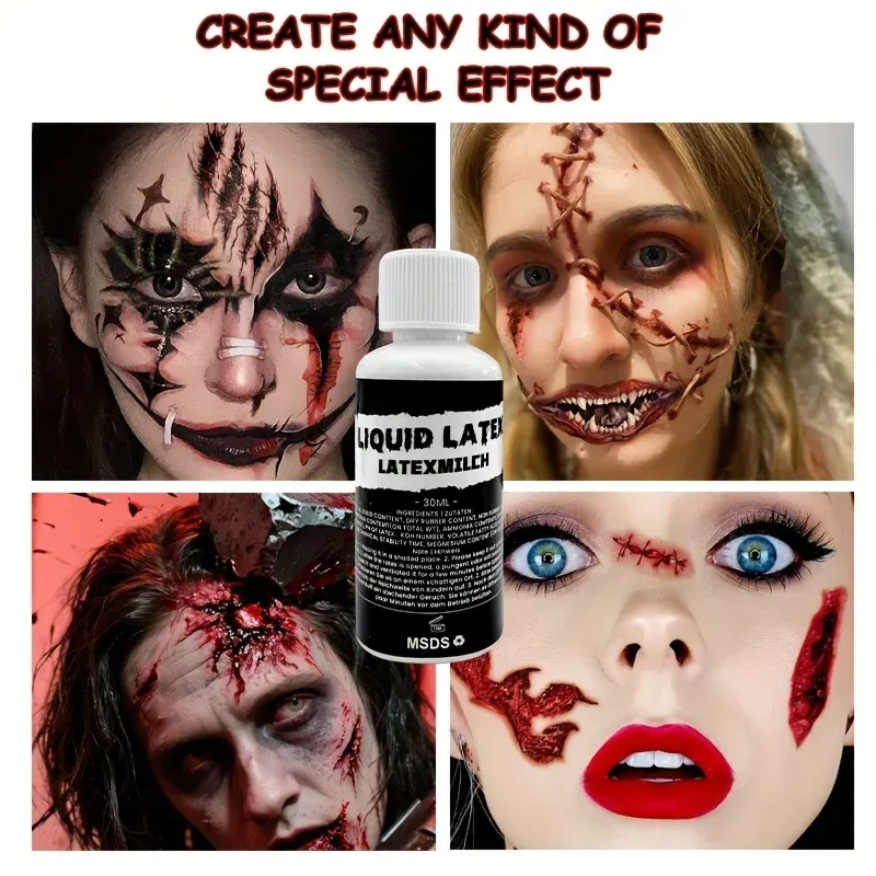Quick-Dry Liquid Latex SFX Makeup 2