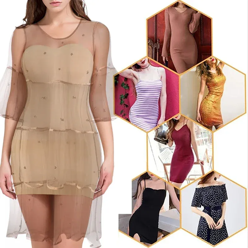 Seam-Free Off Shoulder Shapewear Slip 5