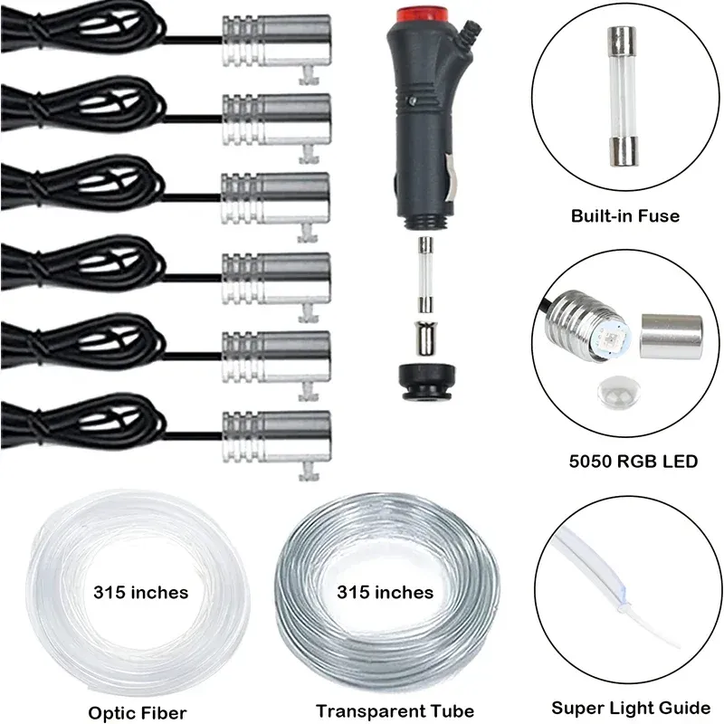 App-Controlled EL Wire Lights - RGB LED Strip 4