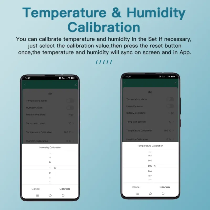 Tuya WiFi Temperature Humidity Sensor 5