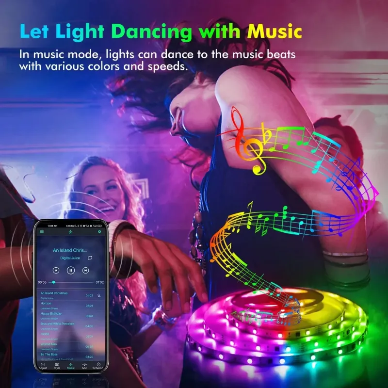 RGB Music Sync LED Light Strip 3