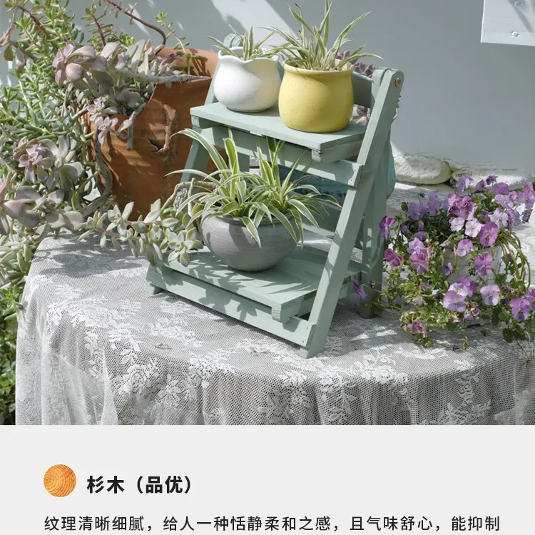 Wooden Desktop Plant Stand 3