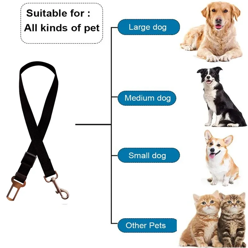 Adjustable Pet Car Seat Belt 5