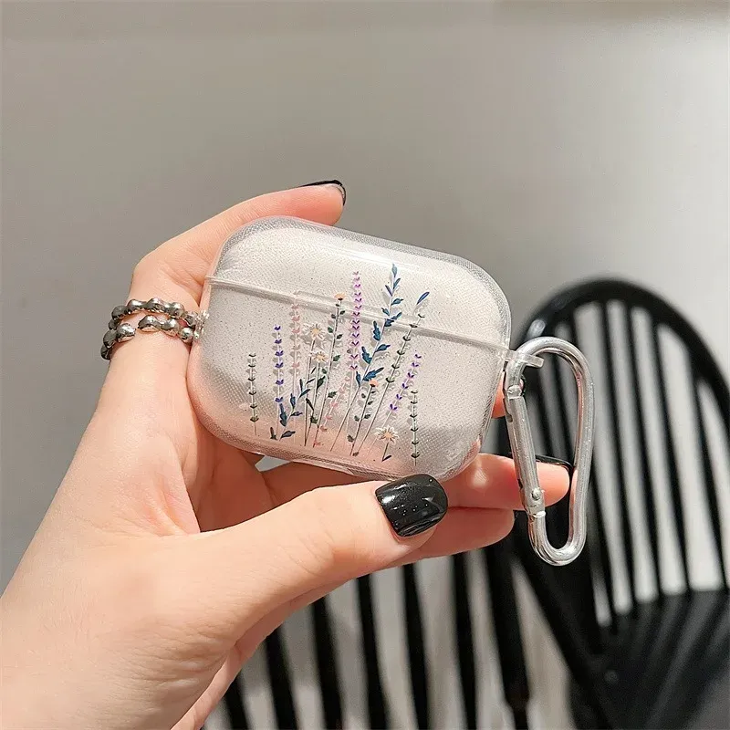Flower Glitter AirPods Case 5
