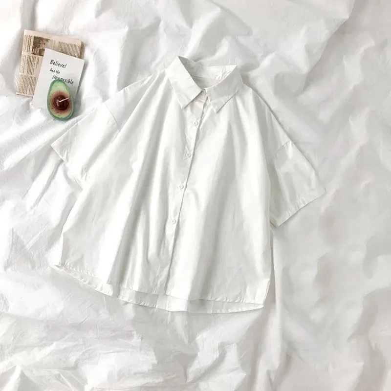White JK Style Preppy Blouse Shirt 2