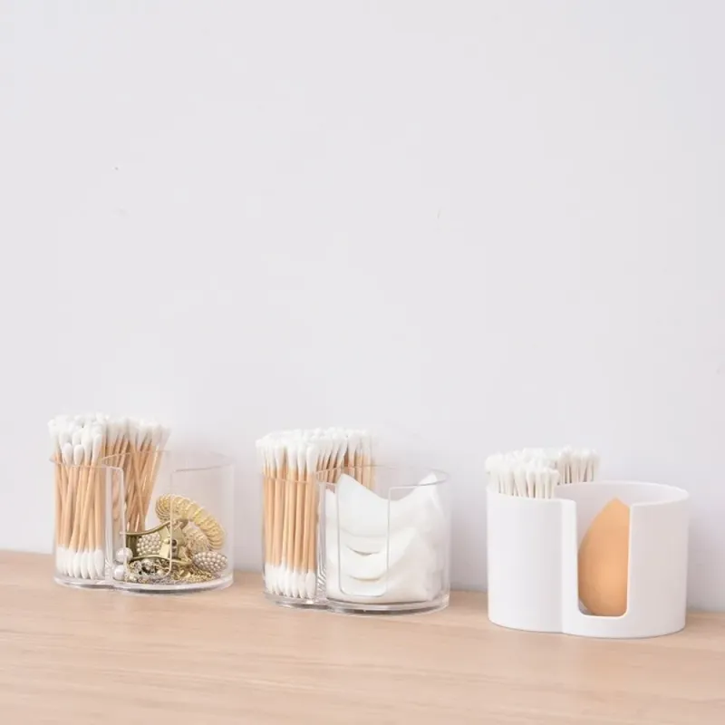 Acrylic Cotton Swab Organizer Box 2