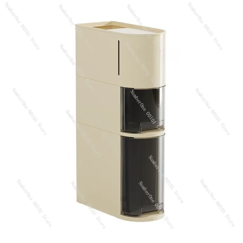 Slim Rolling Bathroom Storage Cabinet 1