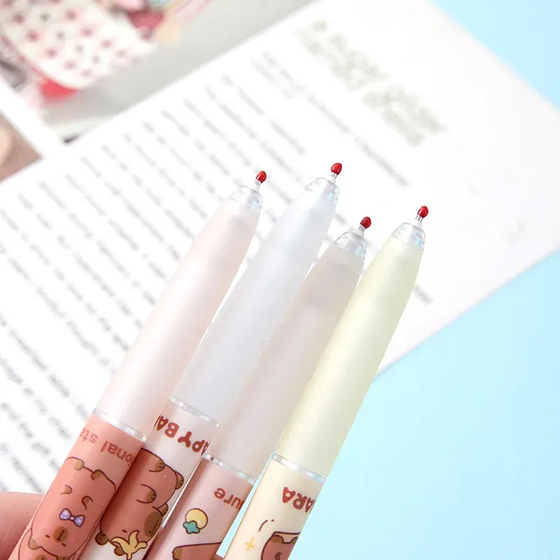 Capybara Gel Pens Set - 4Pcs Kawaii 4