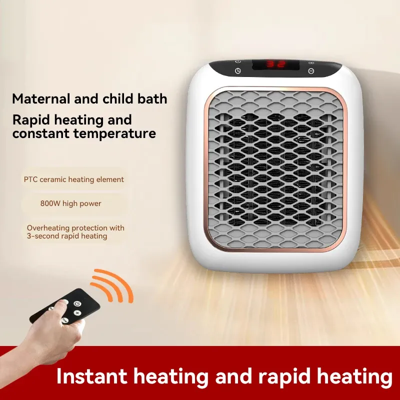 1200W Mini Wall Heater with Remote 6