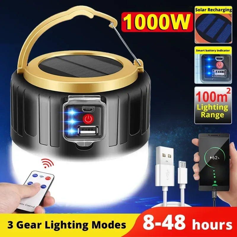Solar Camping Light Power Bank 2