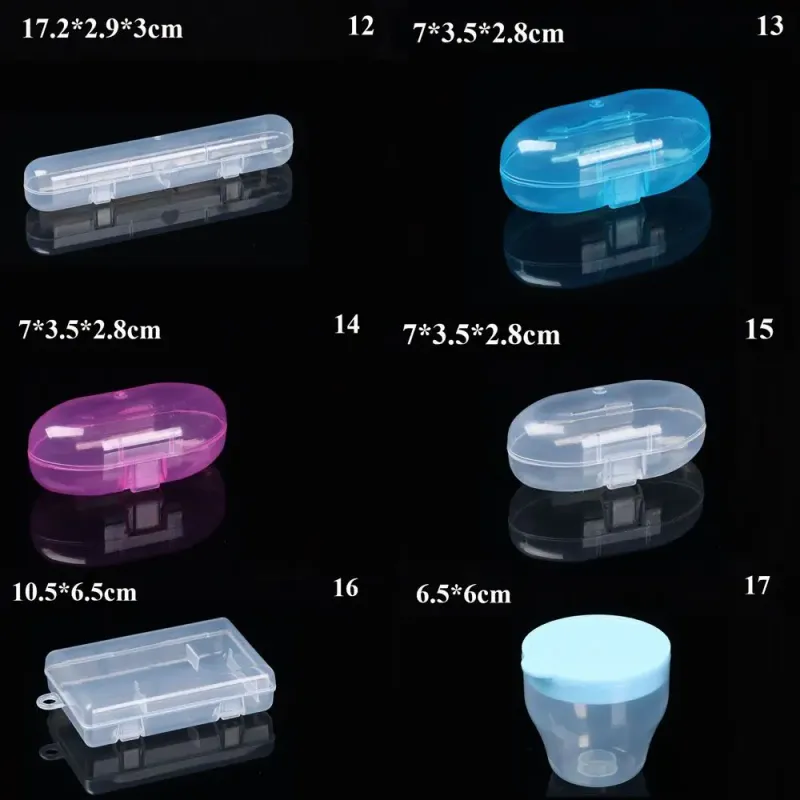 Plastic Square Transparent Storage Box 6