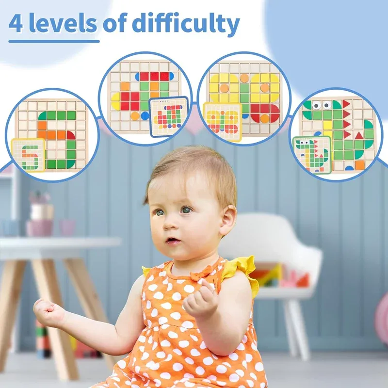 Montessori 3D Geometric Puzzle Set 6