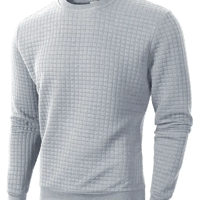 Men's Knitted Jacquard Crew Sweater 6