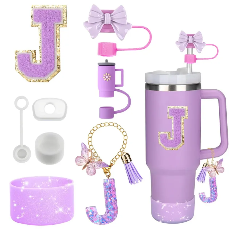 Stanley Cup Purple Tumbler Accessories Set 1