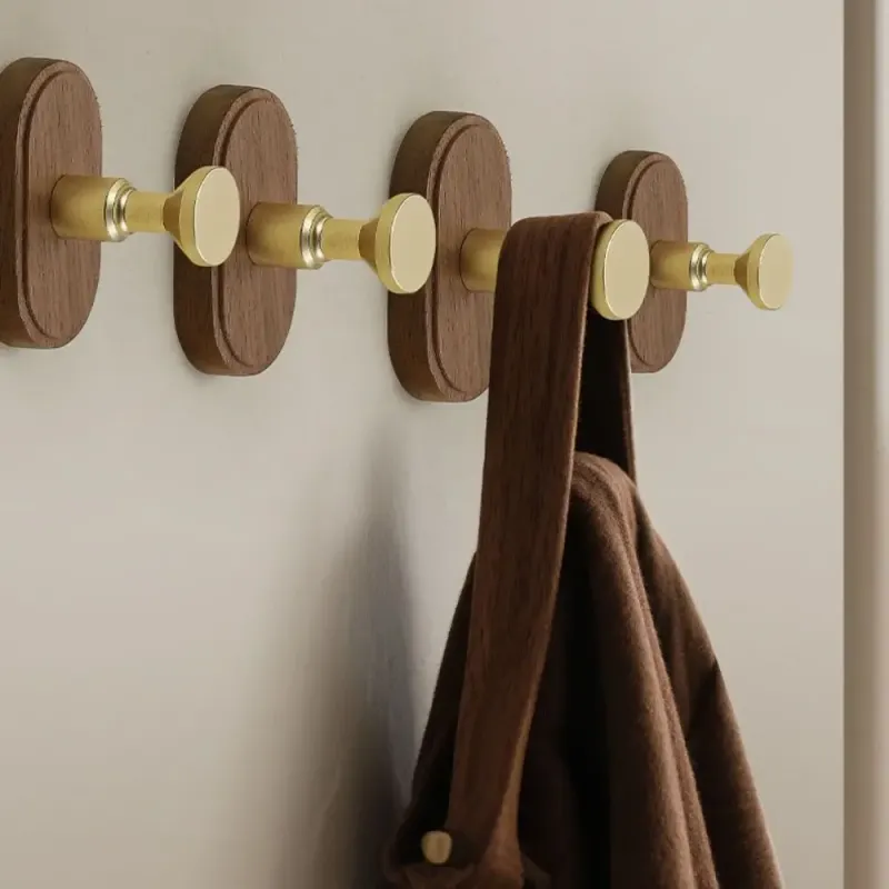 No Drill Solid Wood Suction Hook 2
