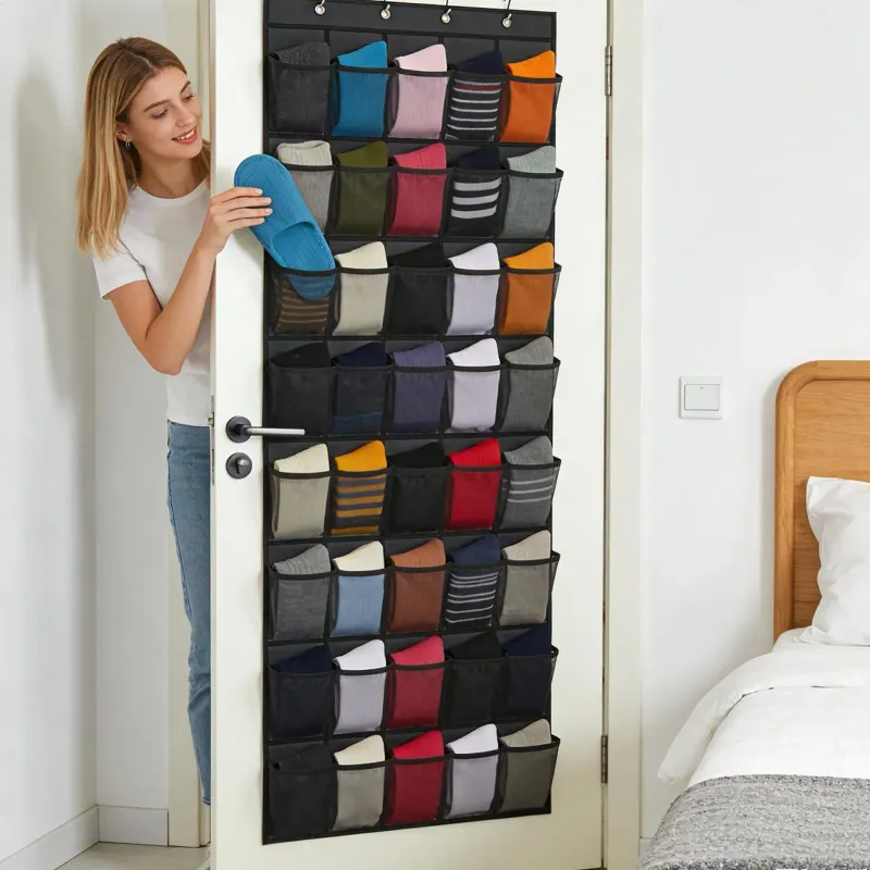 40-Pocket Wall-mounted Shoe Organizer 4