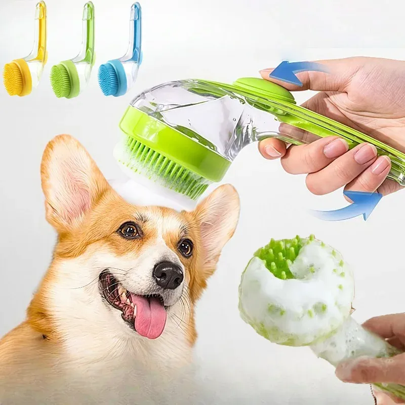 Soft Silicone Pet Bath Brush 1