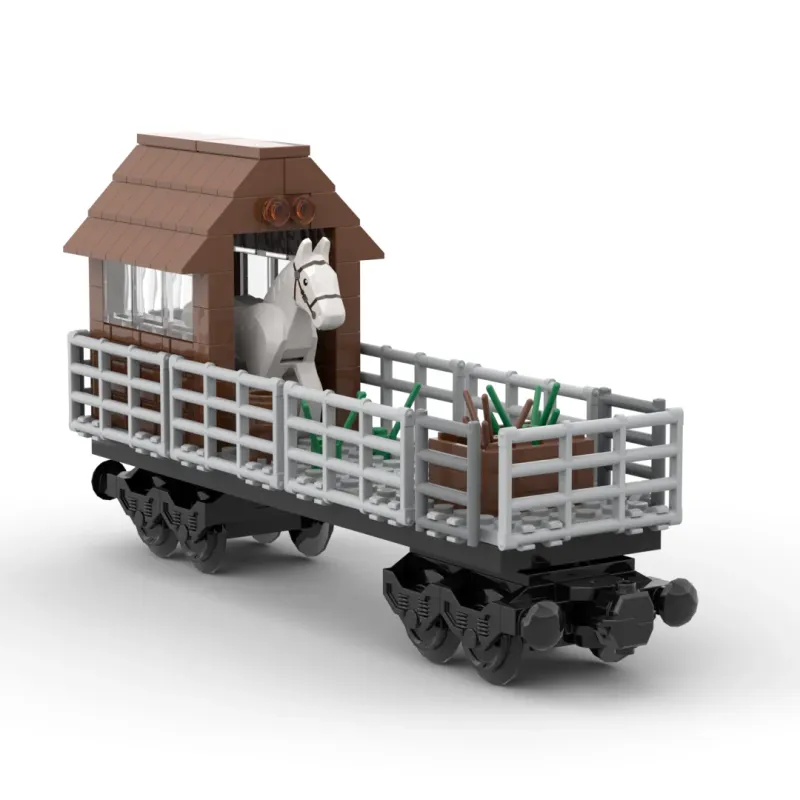 Animal Transport Train Building Block Set 2