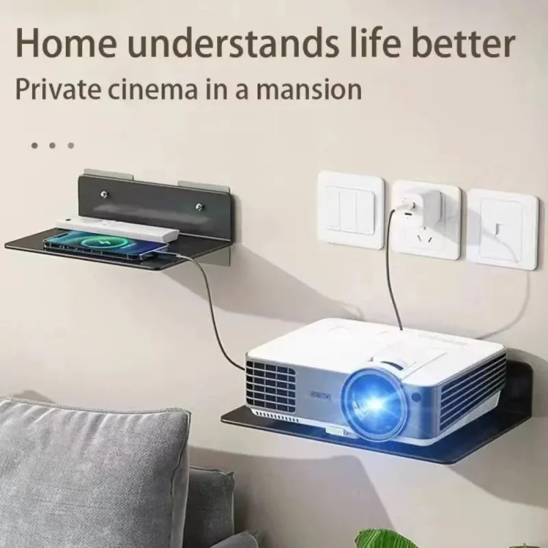 Wall-Mounted Media Equipment Organizer 2