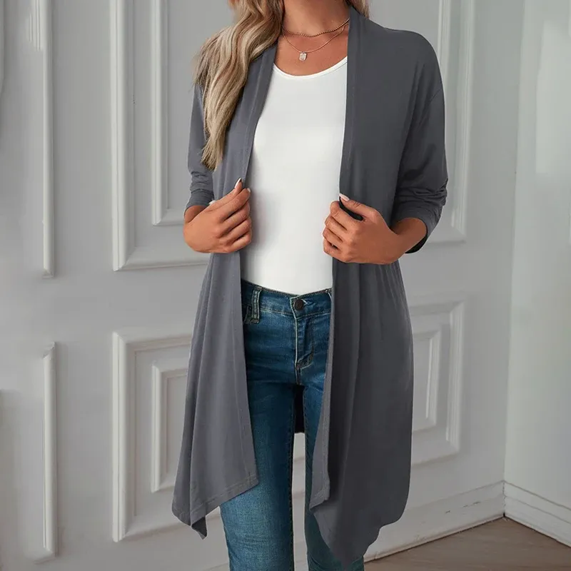 Women's Thin Long Cardigan Coat 2