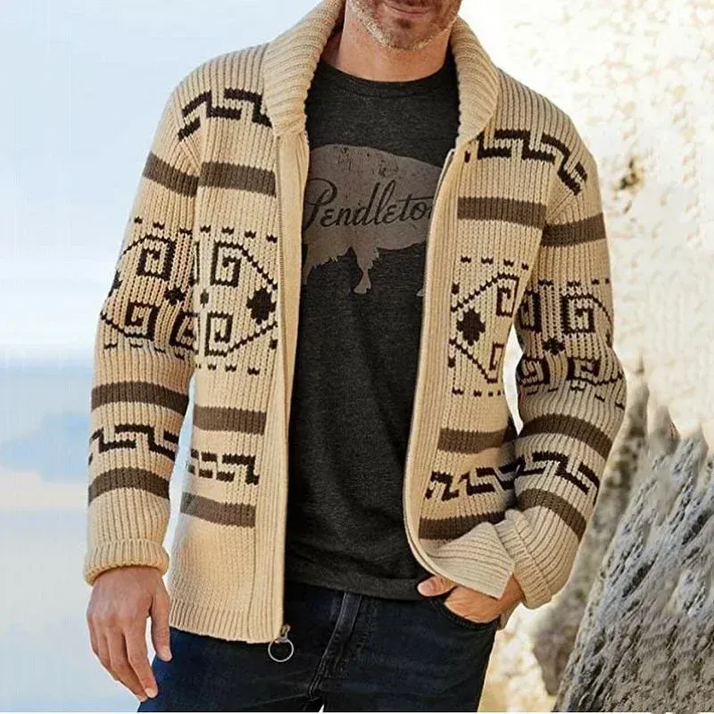 Vintage Jacquard Knit Cardigan 2