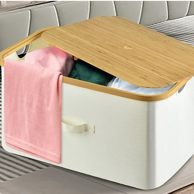 Foldable Bamboo Laundry Hamper 3