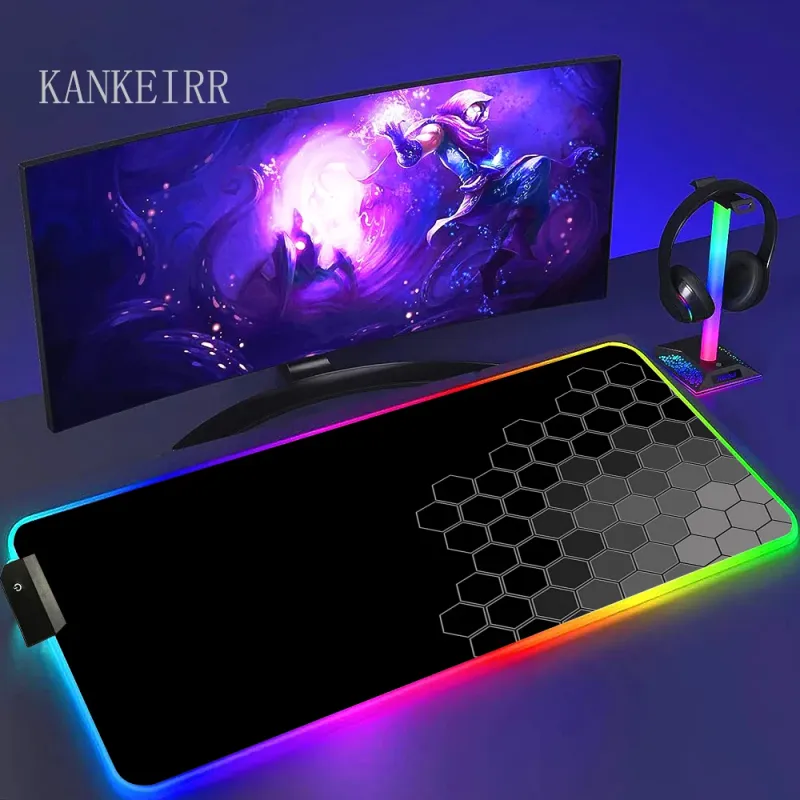 Large RGB Gaming Mousepad with LED Backlight 2