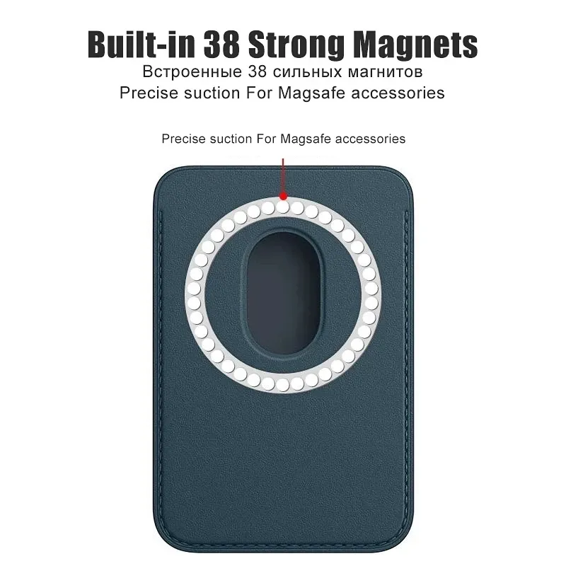 Magsafe Leather Card Holder Case 4