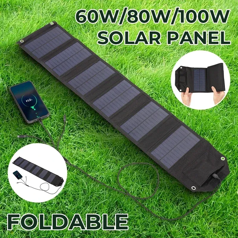 Foldable Solar Panel Charger 100W 2