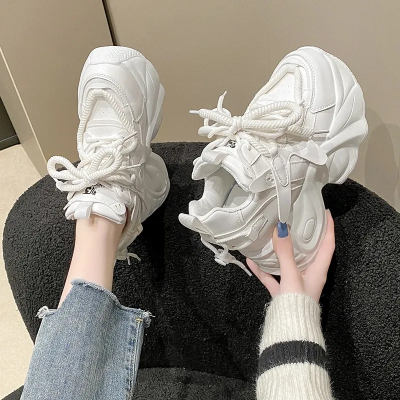 Women's Chunky Platform Sneakers - 9.5CM Sole 2