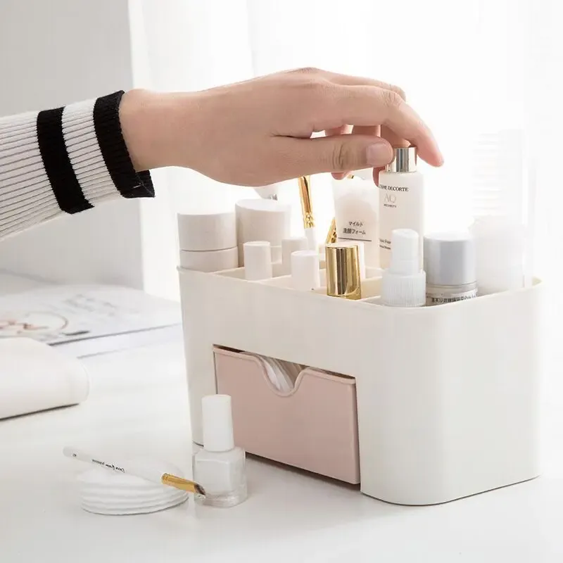 5-Compartment Plastic Organizer with Drawer 5