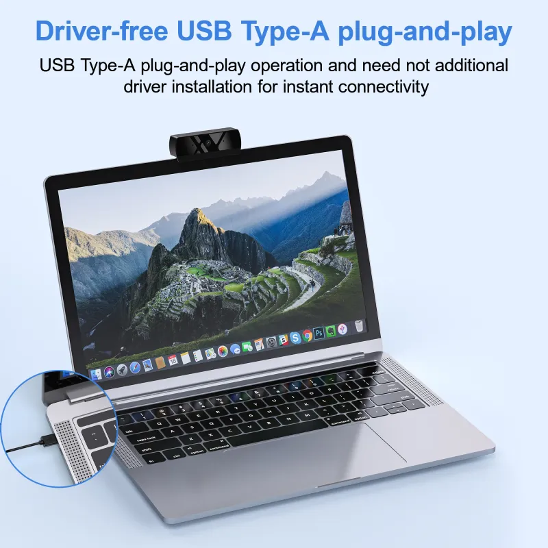 HD 1080P USB Webcam with Microphone 6