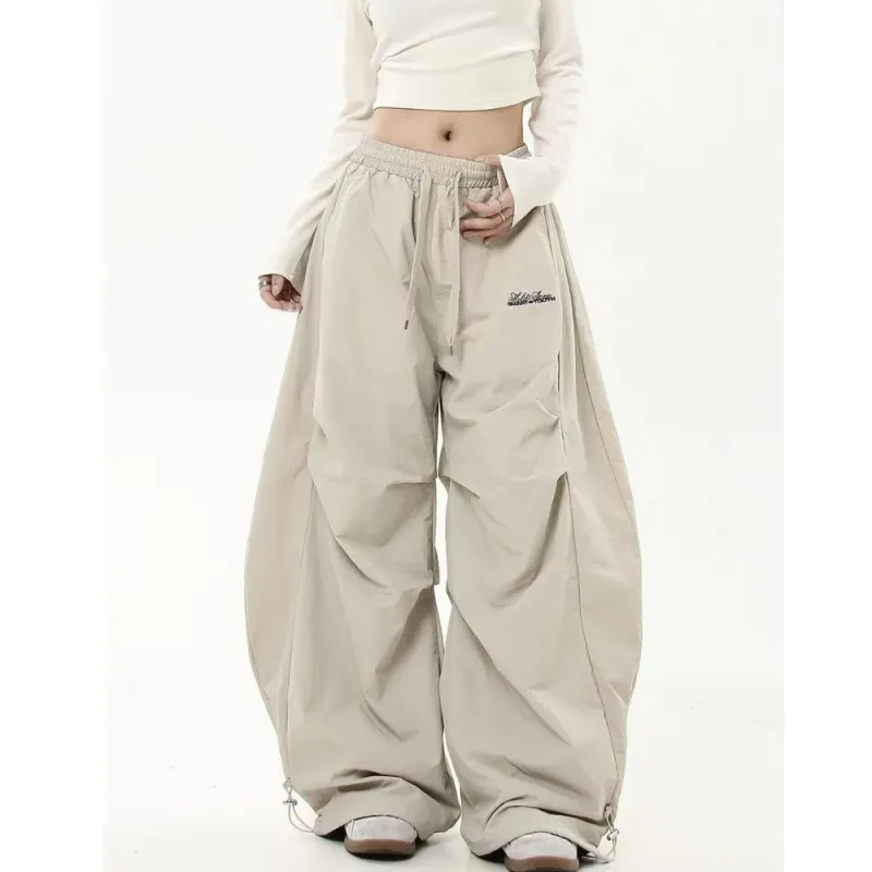Y2K Striped Wide Leg Cargo Pants 5