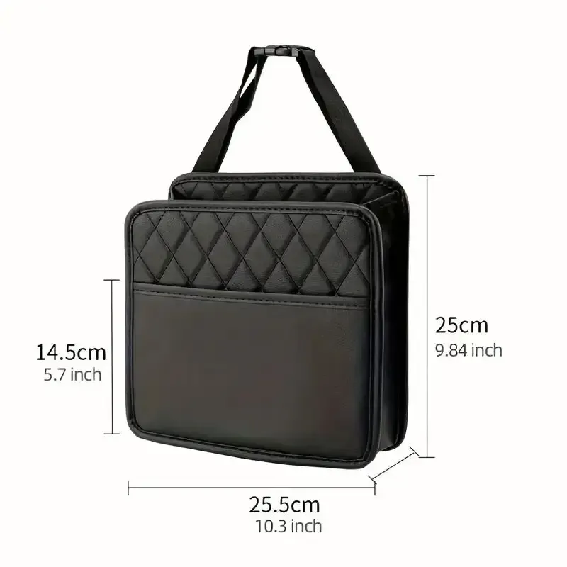 PU Leather Car Seat Organizer Bag 2