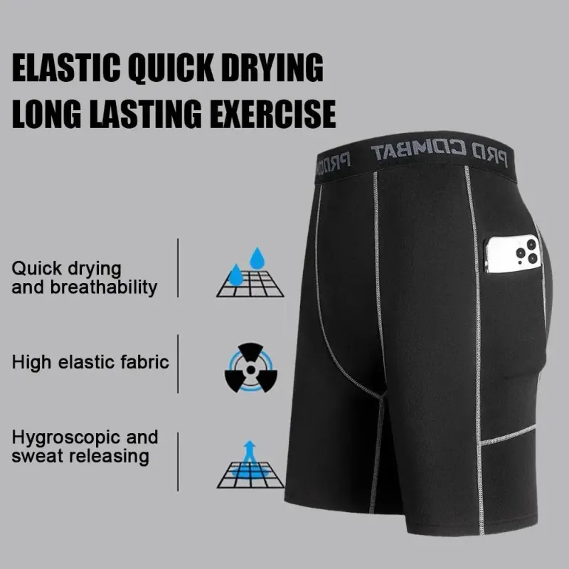 Men's Compression Shorts with Pocket 4