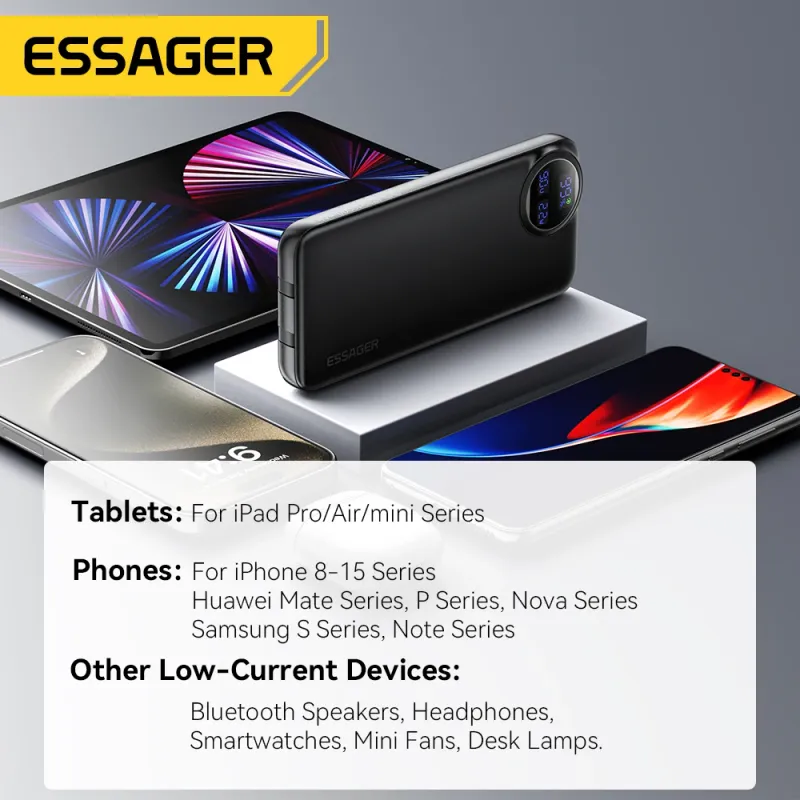 Essager 30000mAh 22.5W PD Power Bank 6