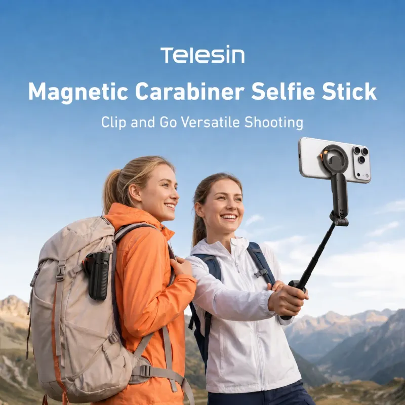 TELESIN Mini Magnetic Selfie Stick Tripod 2