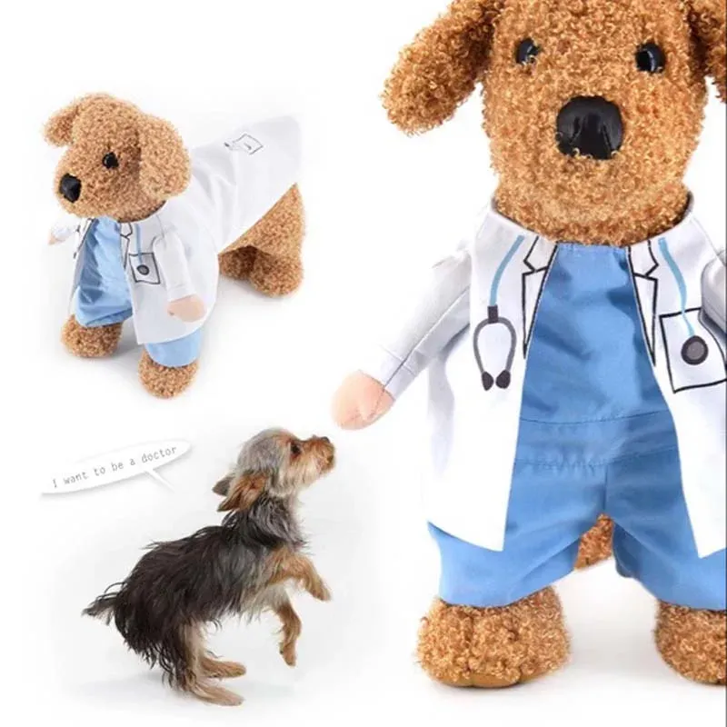 Doctor Cosplay Costume for Small Pets 1