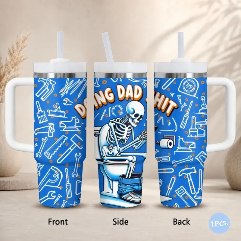 Dad Themed Insulated Tumbler 40oz 6