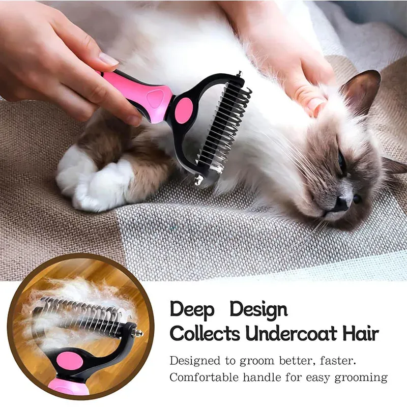 Self-Cleaning Pet Deshedding Brush 1