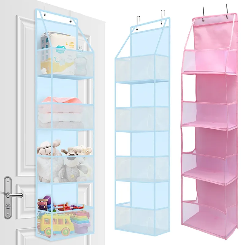Over Door Storage Organizer With Mesh Pockets 1
