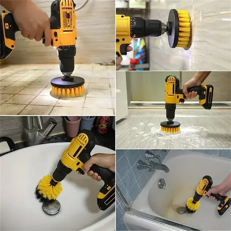 Drill Brush Power Scrubber Set 3-Piece 4