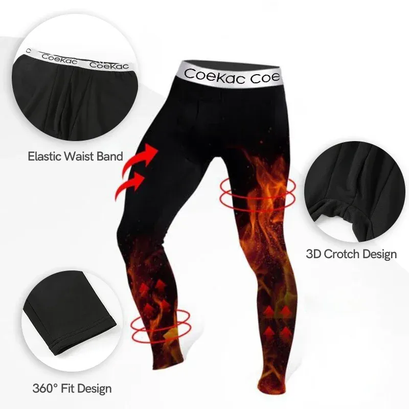 Men's Fleece Lined Thermal Underwear Set 3