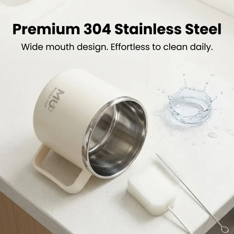 Mini Insulated Coffee Mug with Handle 6