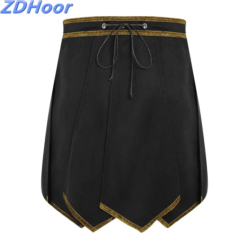 Roman Gladiator Faux Suede Belt Skirt 1